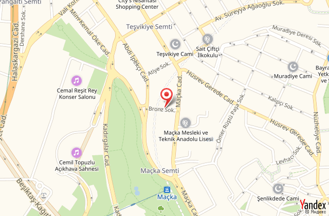 Park hyatt hotel harita, map