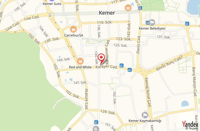 Parus hotel harita, map