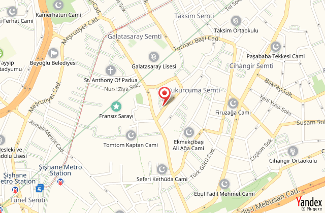 Paxx istanbul hostel harita, map