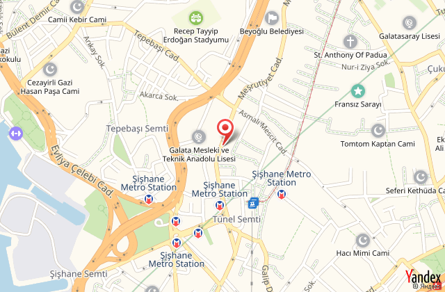 Pera tulip hotel harita, map