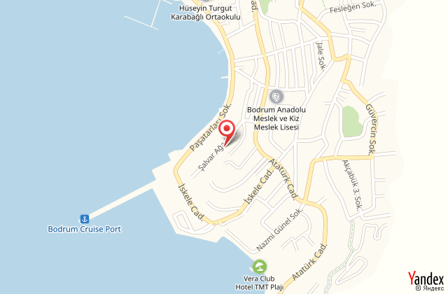 Poyrazs beachfront luxury apart harita, map