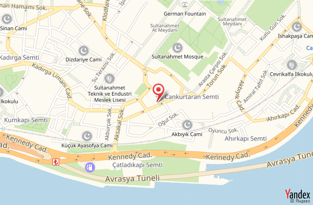 Q hotel sultanahmet harita, map