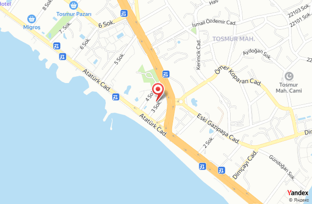 Relax beach hotel harita, map