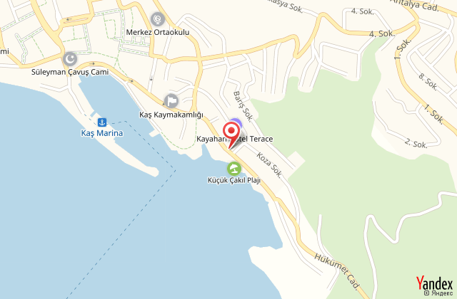 Rhapsody boutique hotel harita, map