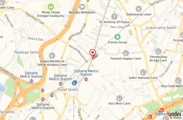 Richmond hotel istanbul harita, map