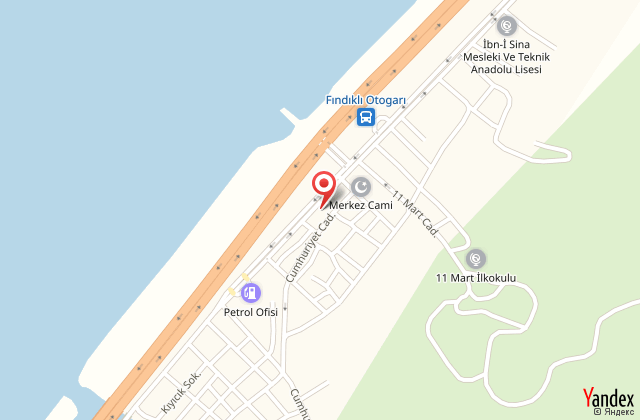 Rize fndkl sabanc retmenevi harita, map