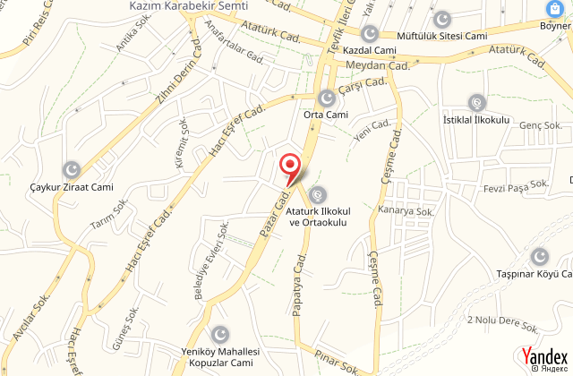 Rize huzur pansiyon harita, map