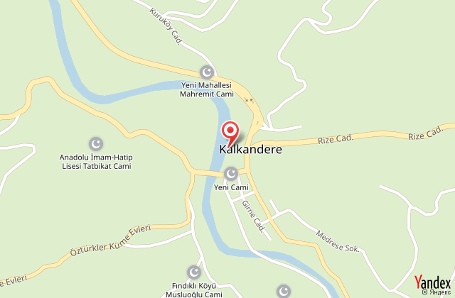 Rize kalkandere retmenevi harita, map