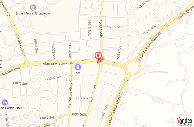 Sade alaat butik otel harita, map