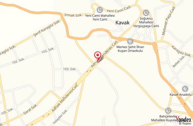 Samsun kavak retmenevi harita, map