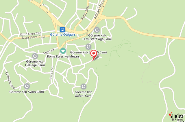 Sarhan cave hotel harita, map