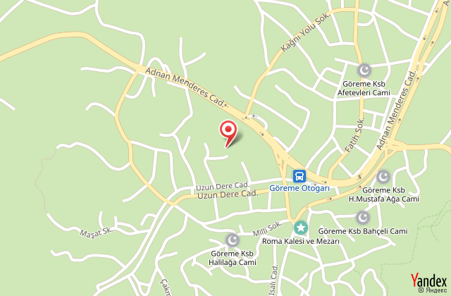 Greme sedir cave hotel harita, map