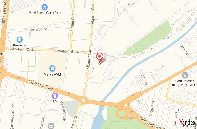 Sheraton bursa hotel harita, map