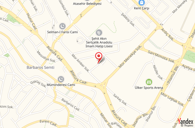 Sheraton grand istanbul ataehir harita, map