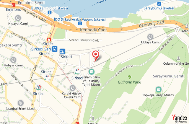 Sirkeci family otel harita, map