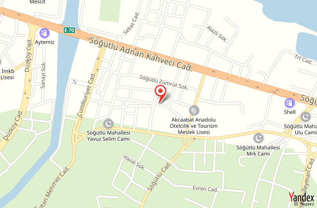 St park otel harita, map