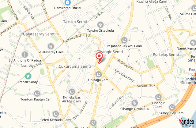 Suiteness taksim hotel harita, map