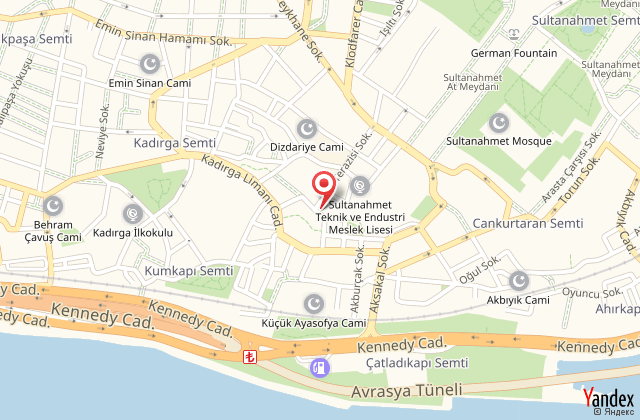 Sultanahmet eme hotel harita, map