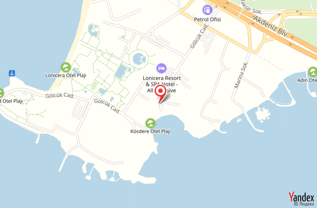 Numa beach & spa hotel harita, map