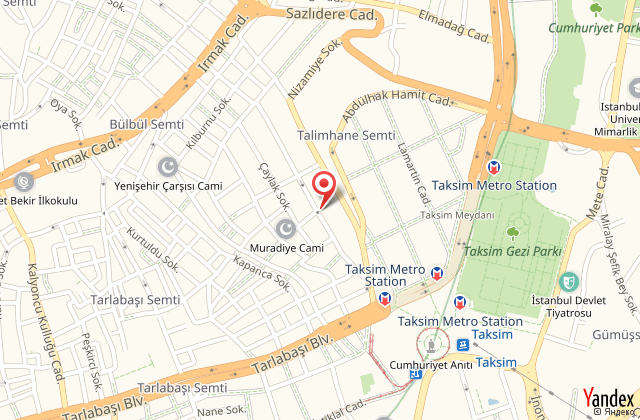 Taksim gate suites harita, map