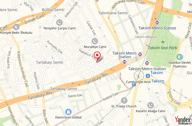 Taksim nacre suites hotel harita, map