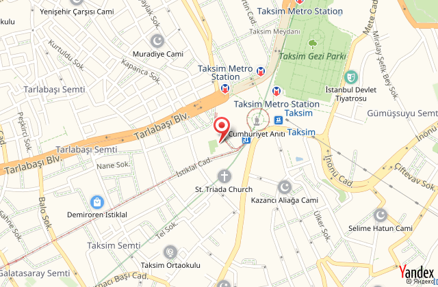 Taksim plaza hotel harita, map