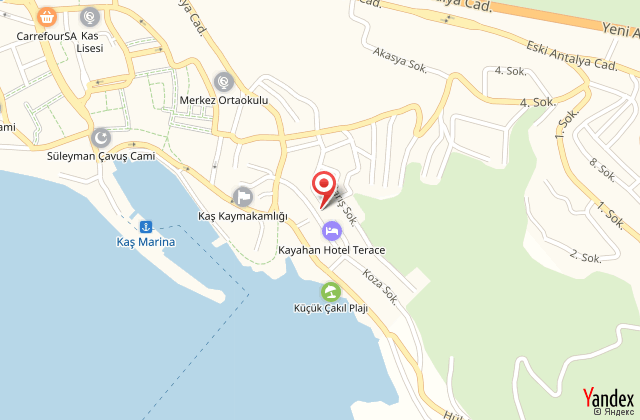 Talay otel harita, map