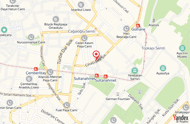 Tan hotel istanbul harita, map