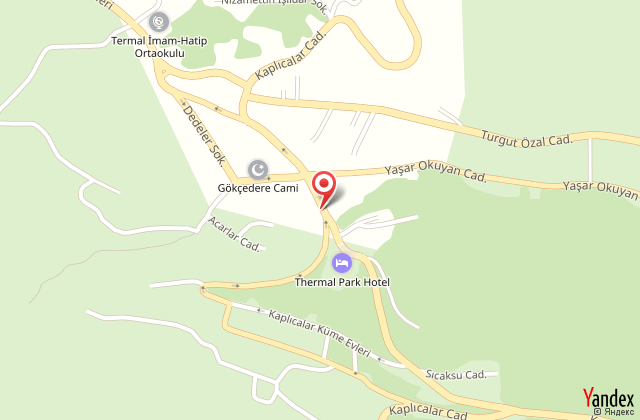 Termal elit hotel harita, map