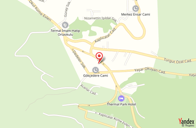 Termal murat apart otel harita, map