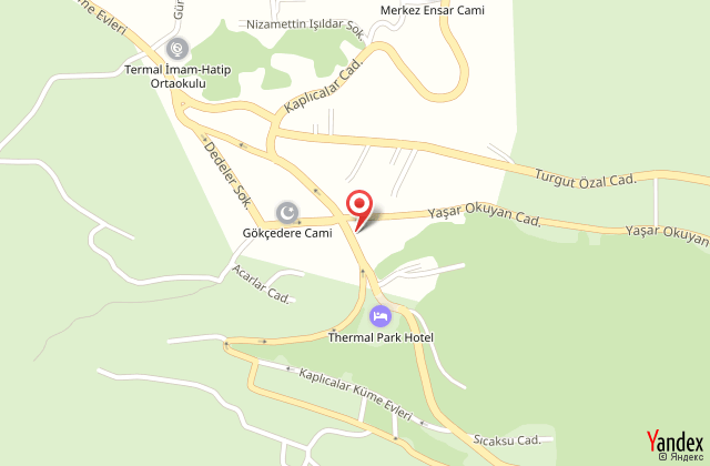 Termal orkide motel harita, map