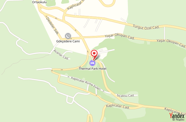 Termal otel yalova harita, map