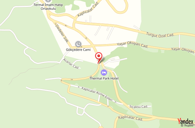 Termal park otel harita, map