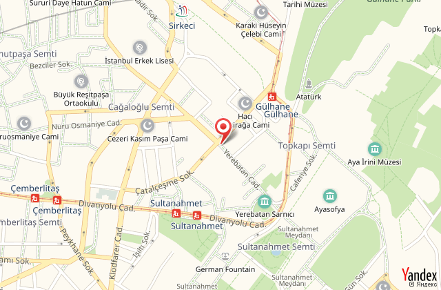 The istanbul hotel harita, map