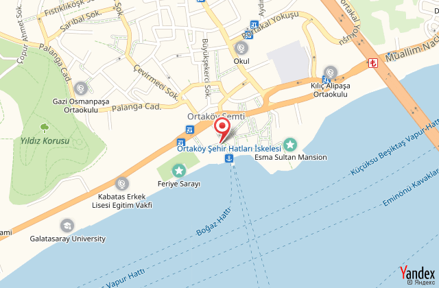 The stay bosphorus harita, map