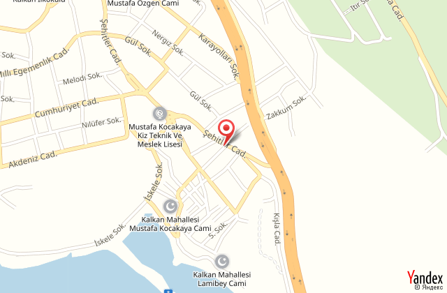 Trk evi otel harita, map