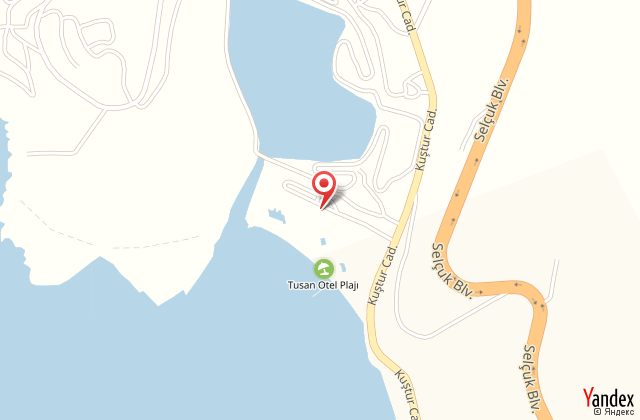 Tusan beach resort harita, map