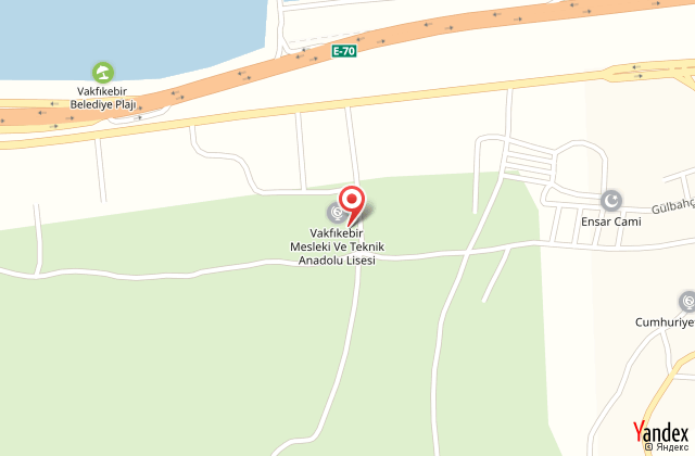 Vakfkebir uygulama oteli harita, map