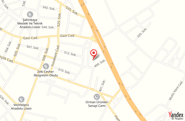 Vezirkpr butik otel harita, map