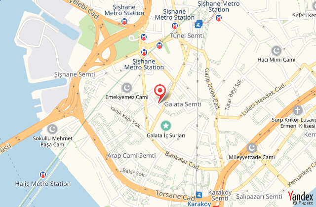 Walton hotel galata harita, map