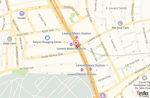 Wyndham grand istanbul levent harita, map