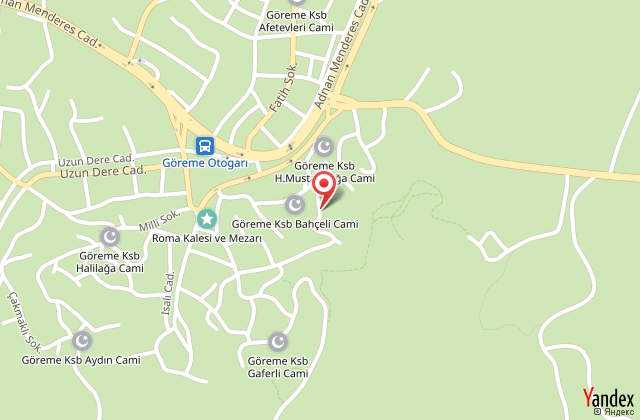 Yasin's place cave hotel harita, map