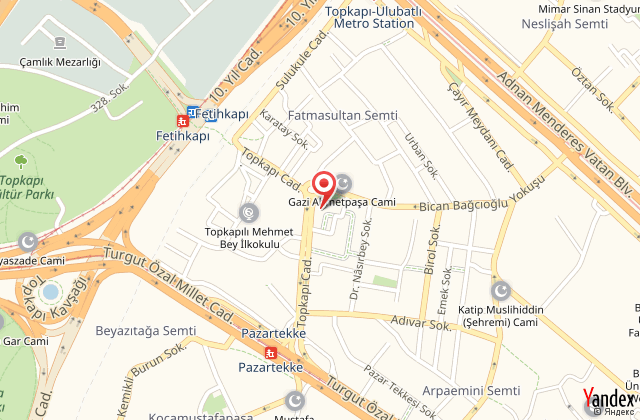 Yavuz otel istanbul harita, map