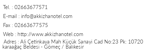Akkz Han Otel telefon numaralar, faks, e-mail, posta adresi ve iletiim bilgileri