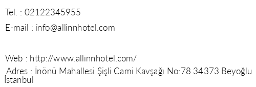 All nn Hotel telefon numaralar, faks, e-mail, posta adresi ve iletiim bilgileri