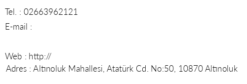 Altnoluk akl Apart Pansiyon telefon numaralar, faks, e-mail, posta adresi ve iletiim bilgileri
