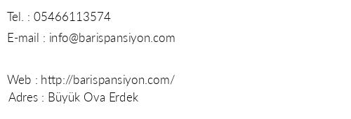 Bar Pansiyon Apart telefon numaralar, faks, e-mail, posta adresi ve iletiim bilgileri