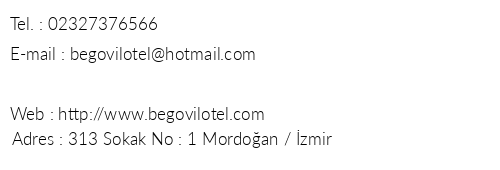 Begovil Hotel telefon numaralar, faks, e-mail, posta adresi ve iletiim bilgileri