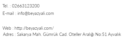 Beyaz Yal telefon numaralar, faks, e-mail, posta adresi ve iletiim bilgileri