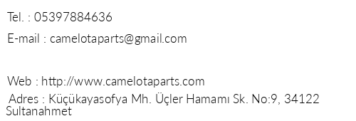 Camelot Apart telefon numaralar, faks, e-mail, posta adresi ve iletiim bilgileri